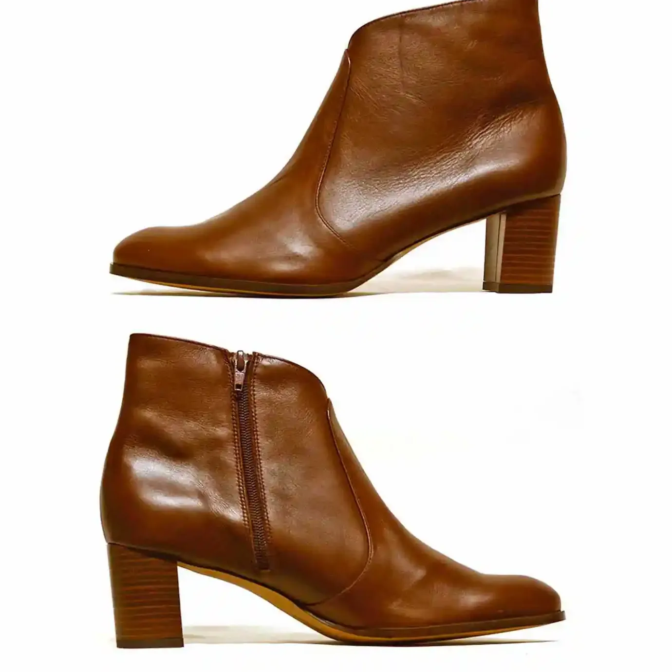 Sacapuce Bottes Bottines>AMPARO cuir marron