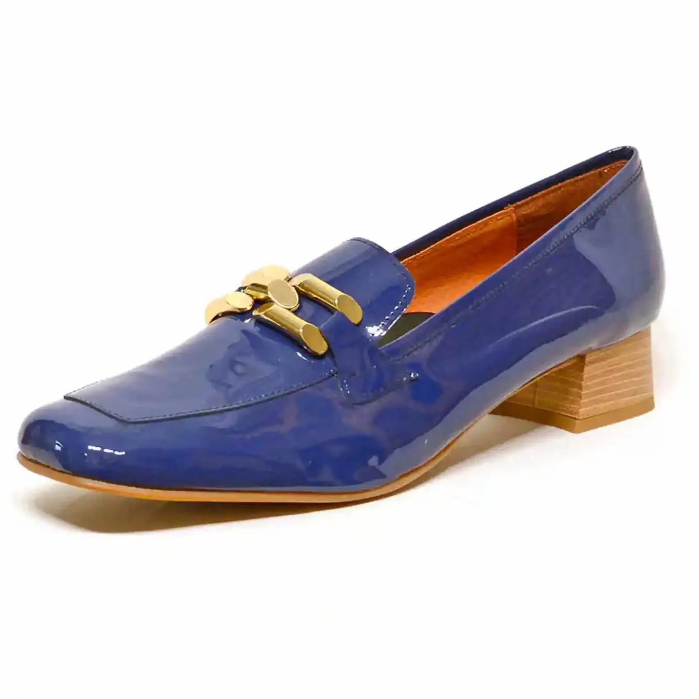 Sacapuce Mocassins Confort>ARMANA cuir verni bleu