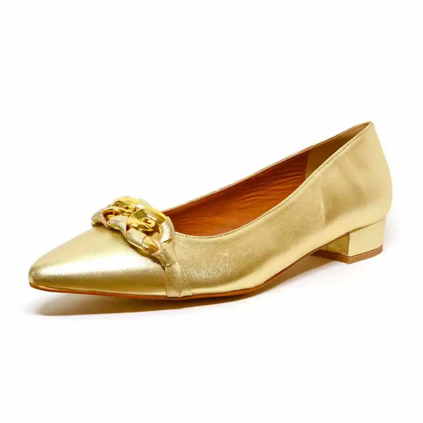 Sacapuce Ballerines | Trotteurs Ville>BILBAO cuir or