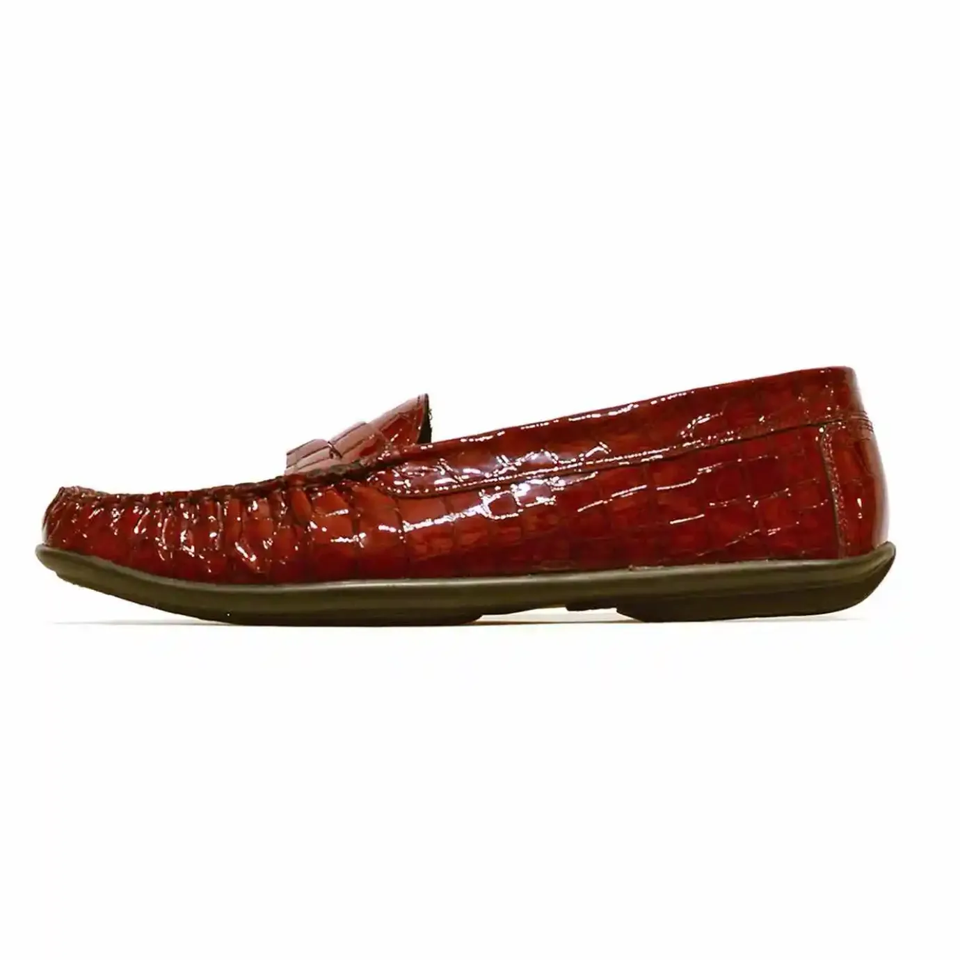 Sacapuce Mocassins Confort>CABRA vernis croco bordeaux