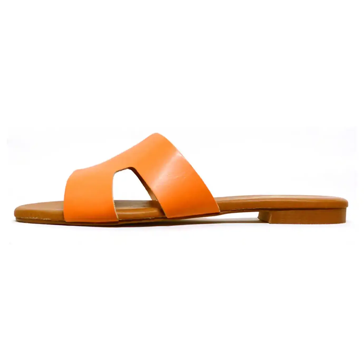 Sacapuce Sandalettes Sabots>CLARICE cuir orange