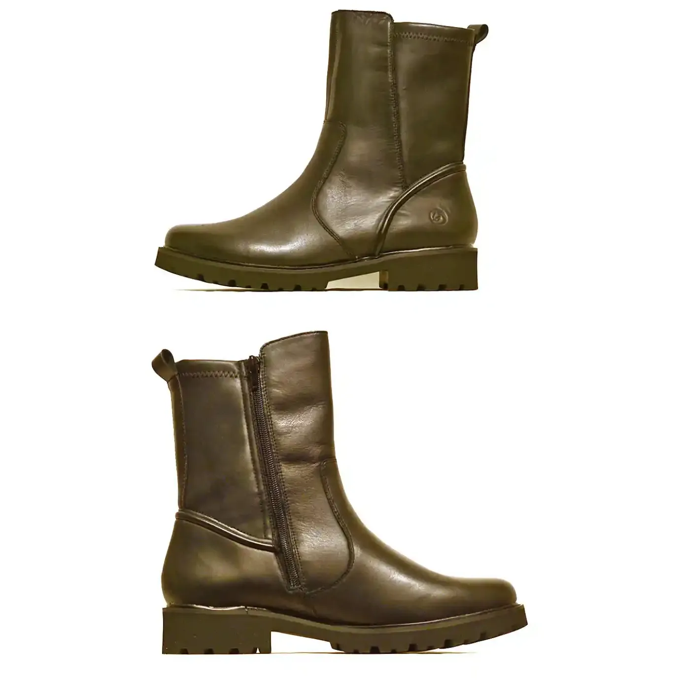 Sacapuce Bottes Bottines>DANIELA cuir et stretch