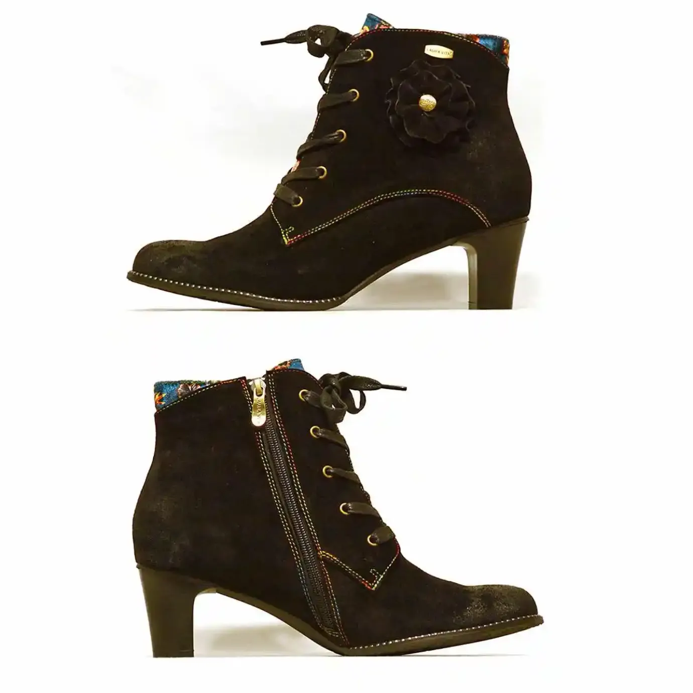 Sacapuce Bottes Bottines>DORIANE velours noir