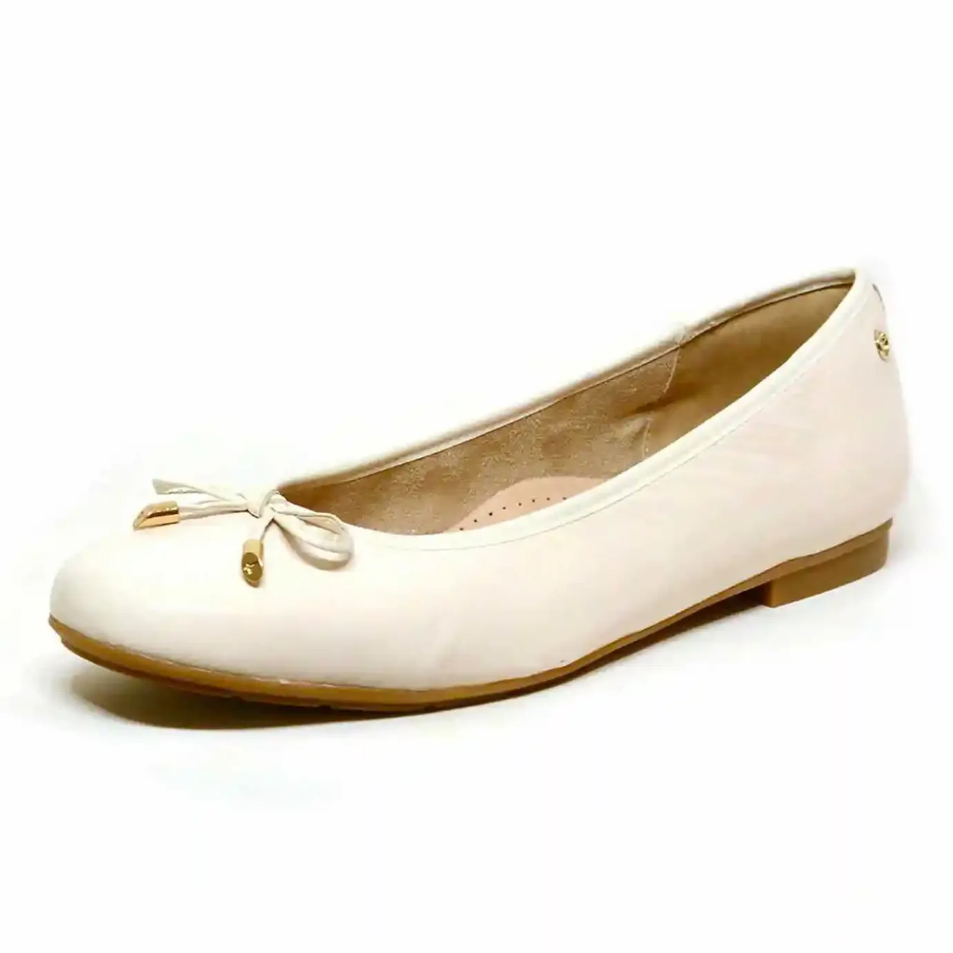 Sacapuce Ballerines>EDLA vernis blanc nacré