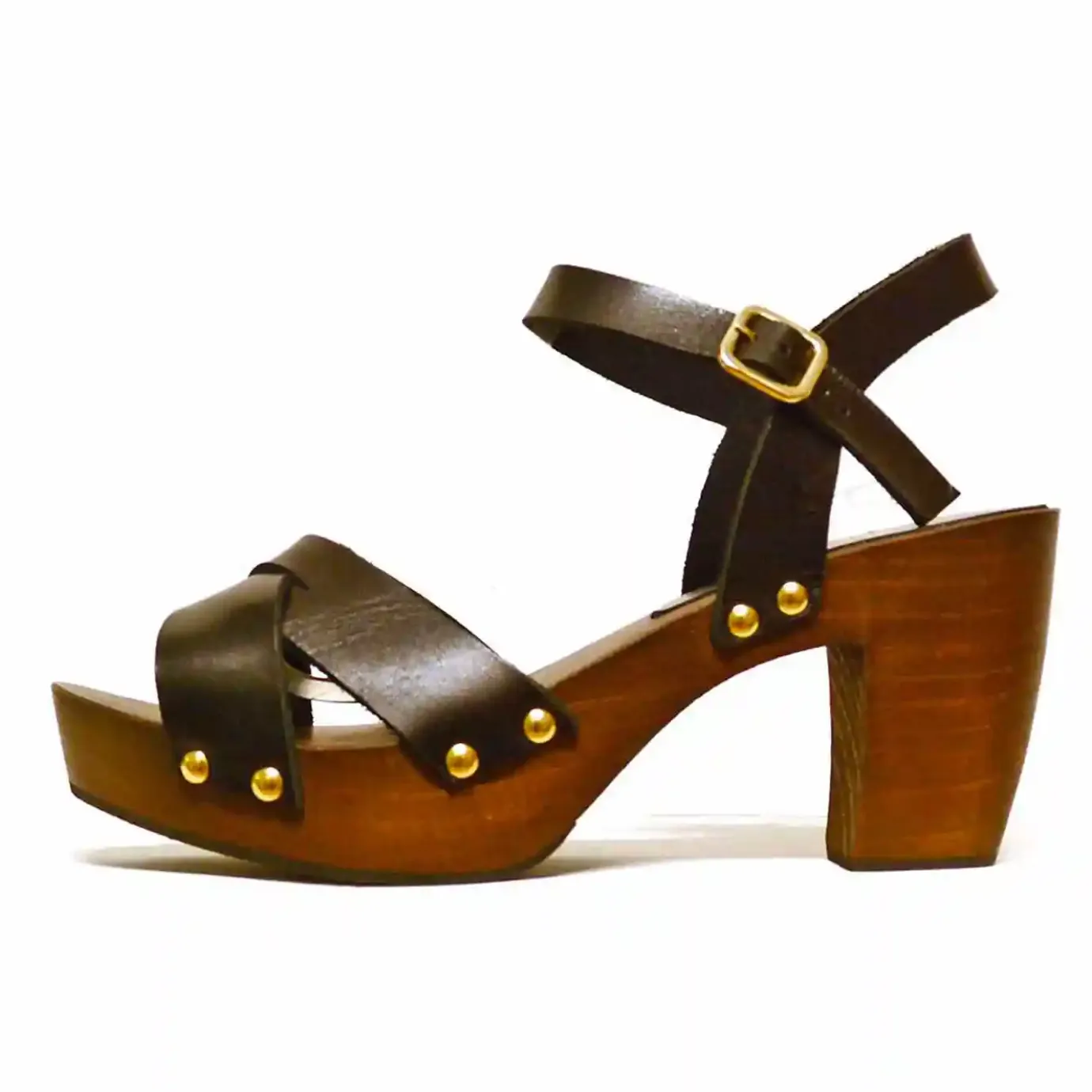 Sacapuce Sandalettes Sabots>ESTELLE cuir noir