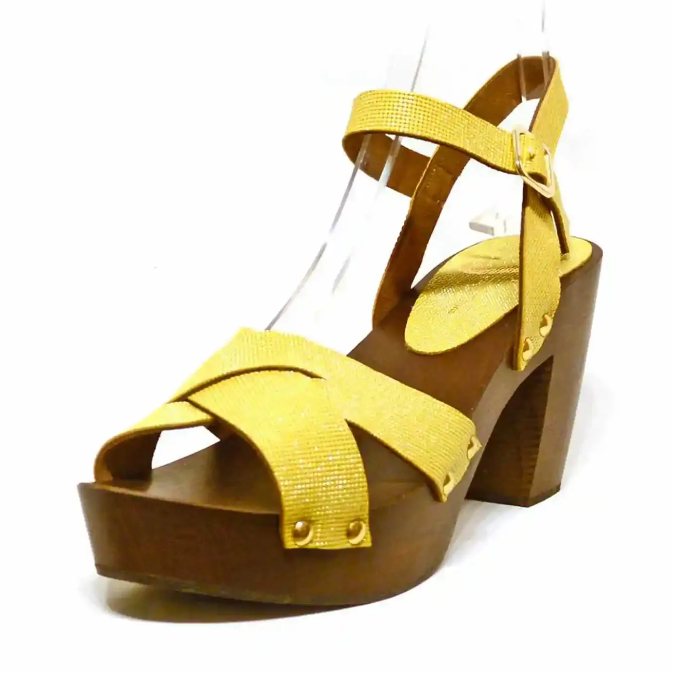 Sacapuce Sandalettes Sabots>ESTELLE jaune fantaisie