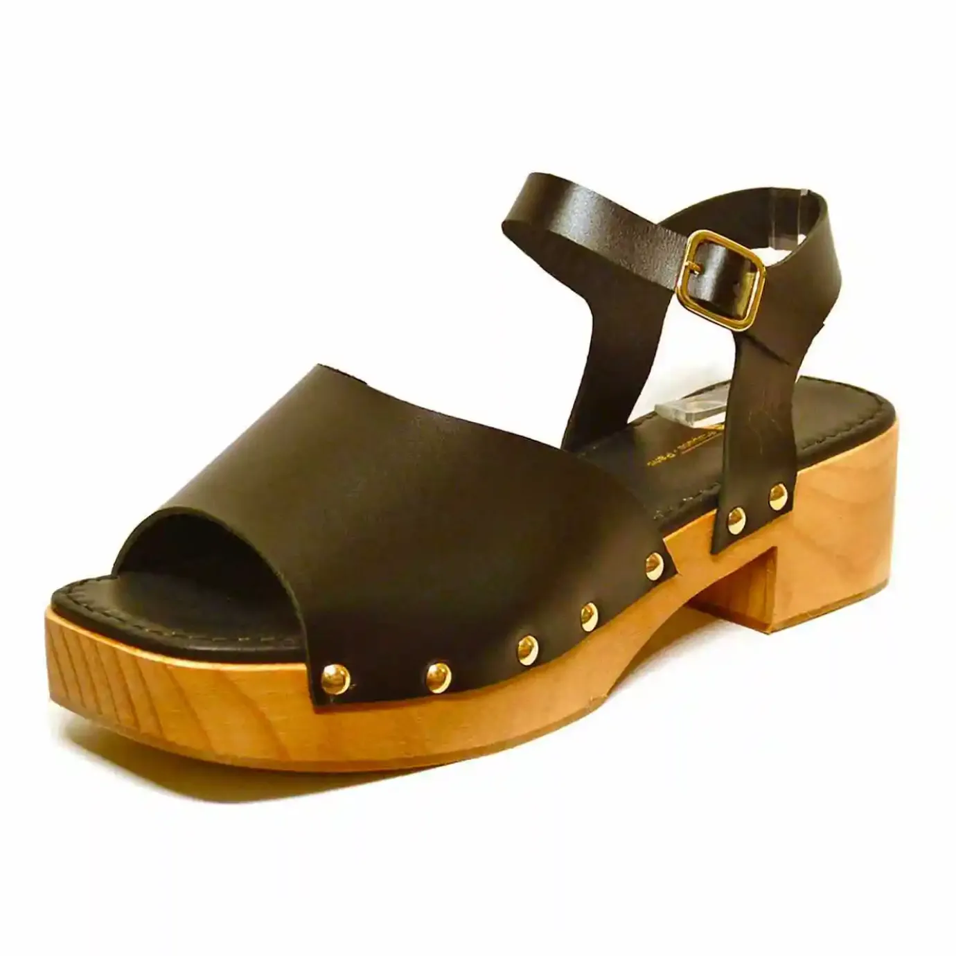 Sacapuce Sandalettes Sabots>SABELLA cuir noir