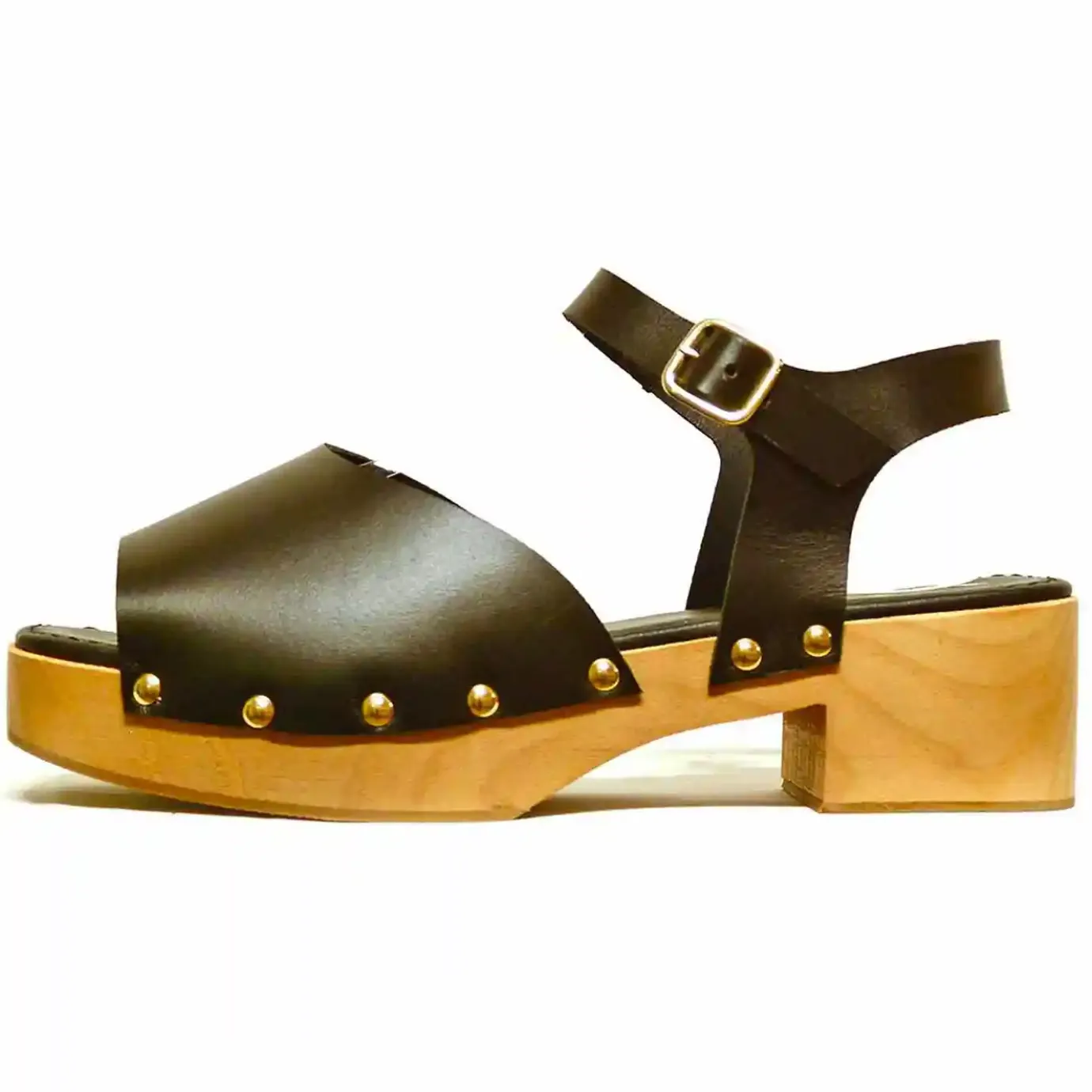 Sacapuce Sandalettes Sabots>SABELLA cuir noir