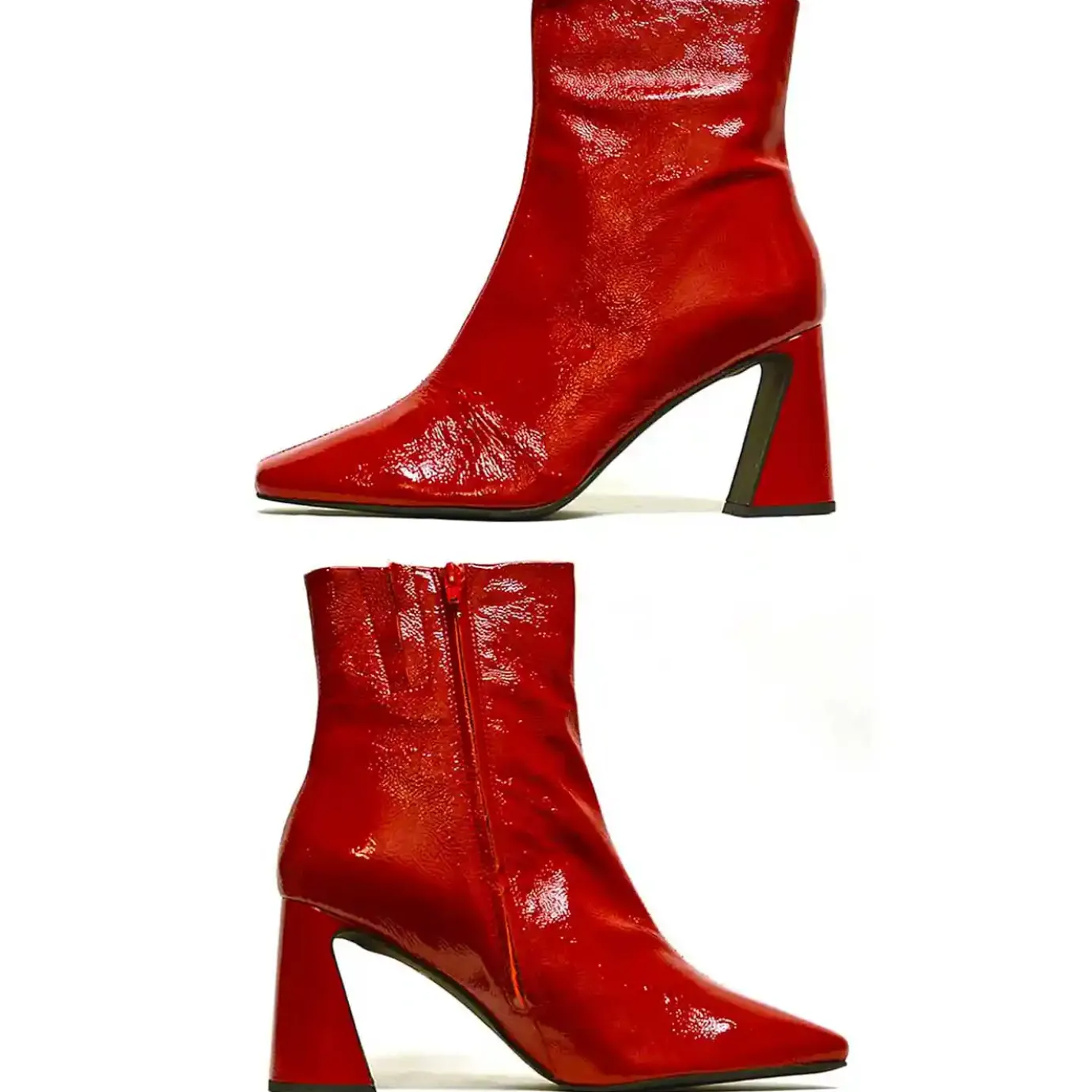 Sacapuce Bottes Bottines>SAMIRA vernis rouge