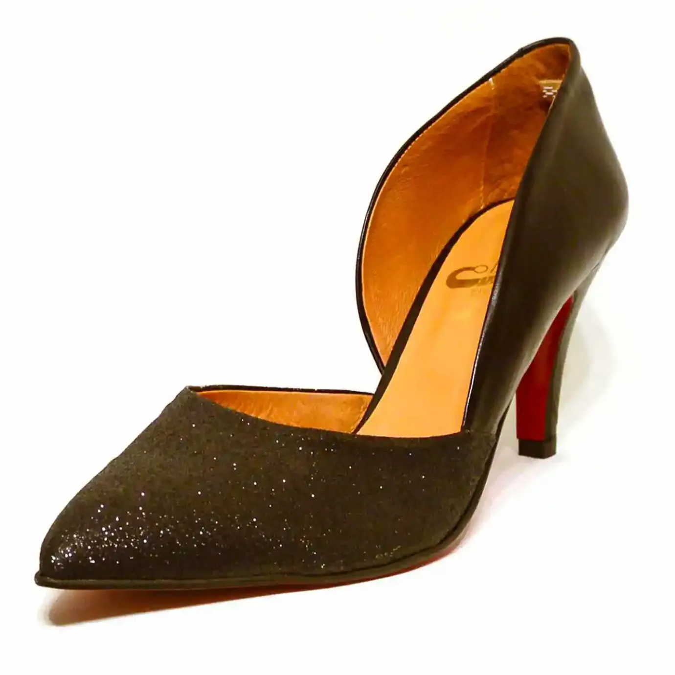 Sacapuce Escarpins Habillés>SANI cuir noir glitter